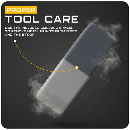 Rolling Knife Sharpener Kit with Magnetic 2-Angle Base