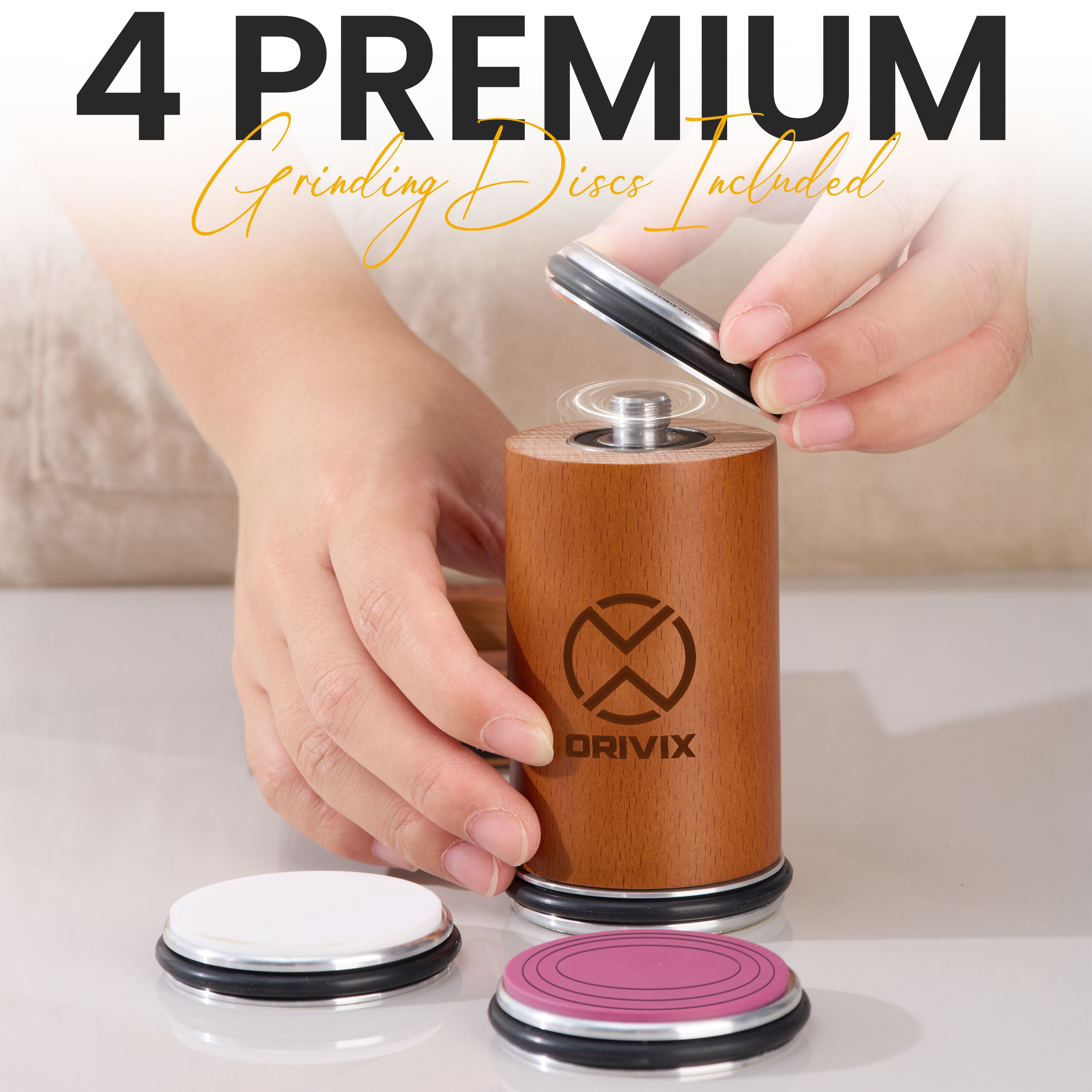 Rolling Knife Sharpener Kit with Magnetic 4-Angle Base