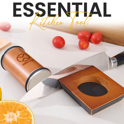 Rolling Knife Sharpener Kit with Magnetic 4-Angle Base